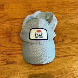 2021 PGA Tour Ocean Course Garb Youth Hat Gray Adjustable Mesh